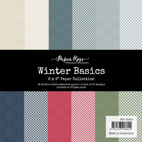 Winter Basics 6x6 Paper Collection 22915 - Paper Rose Studio