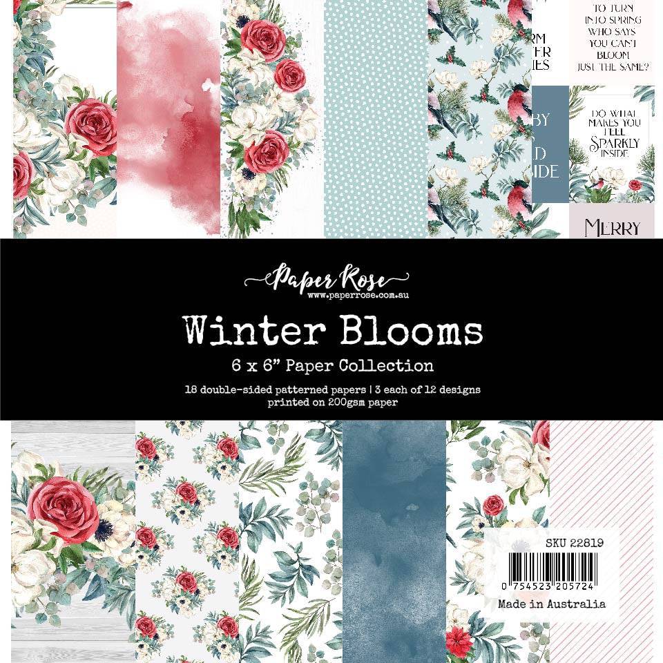 Winter Blooms 6x6 Paper Collection 22819 - Paper Rose Studio