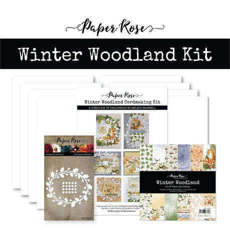 Winter Woodland Cardmaking Kit 23833 - Paper Rose Studio